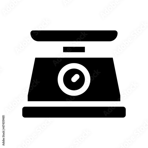 weighing scale glyph icon