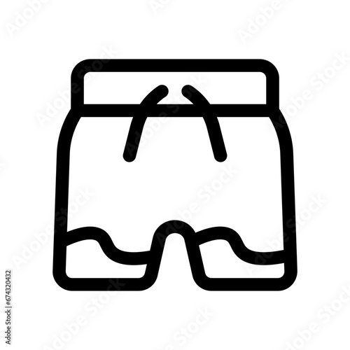 swimming suit line icon