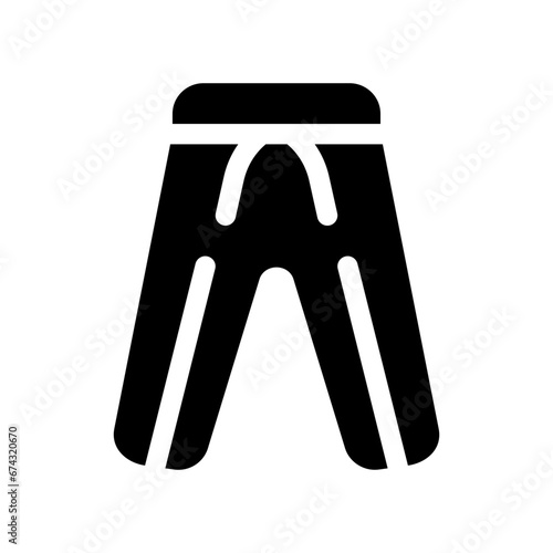 jogger pants glyph icon