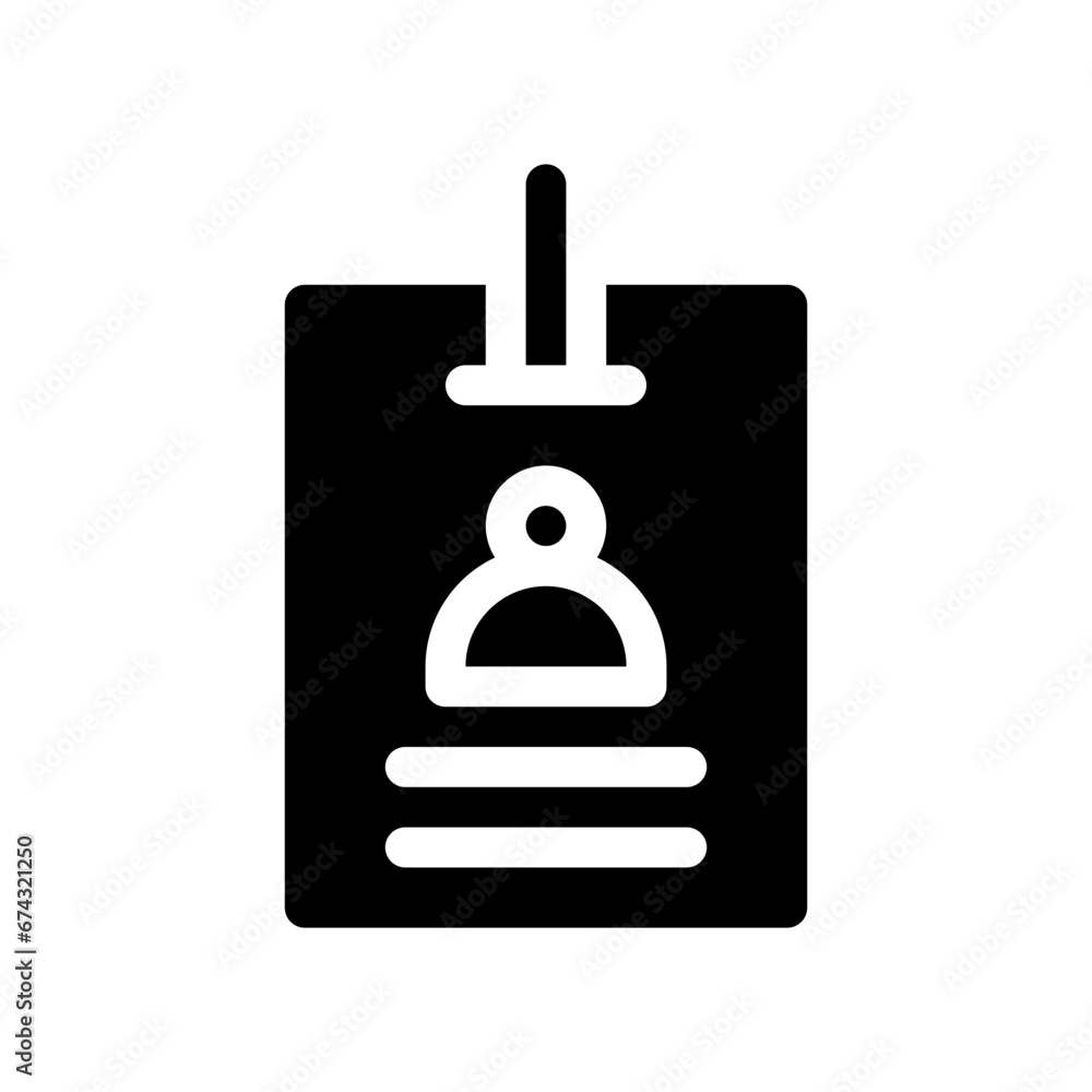 student card glyph icon student card glyph icon