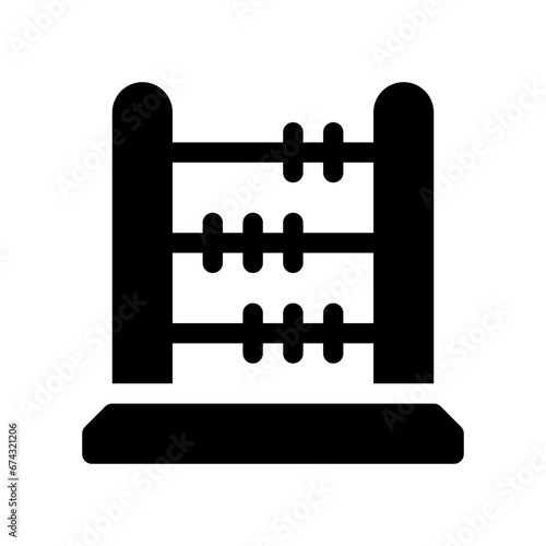 abacus glyph icon