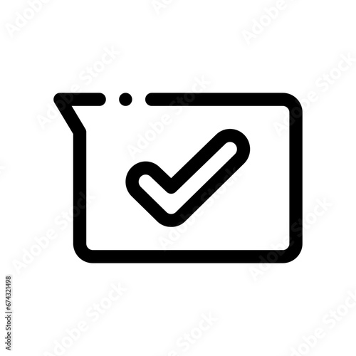 agree line icon