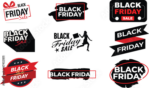 Black Friday Sale Banners Set