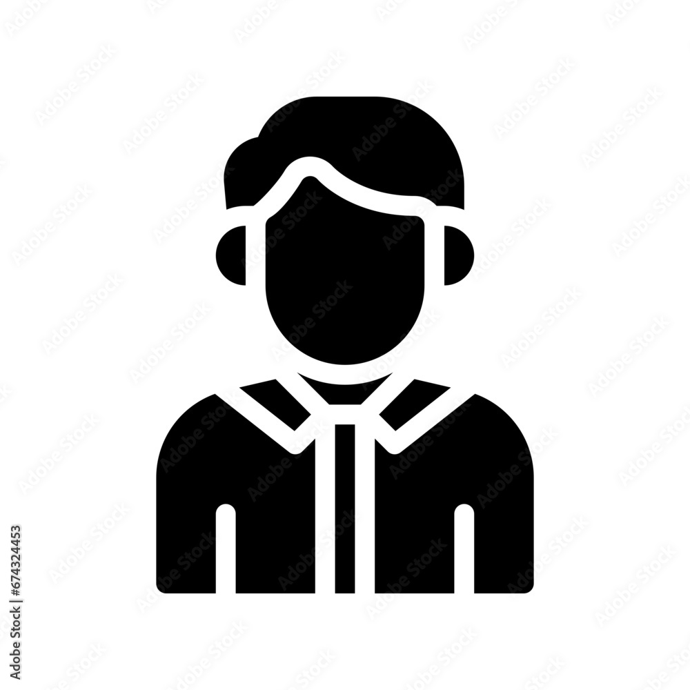 businessman glyph icon