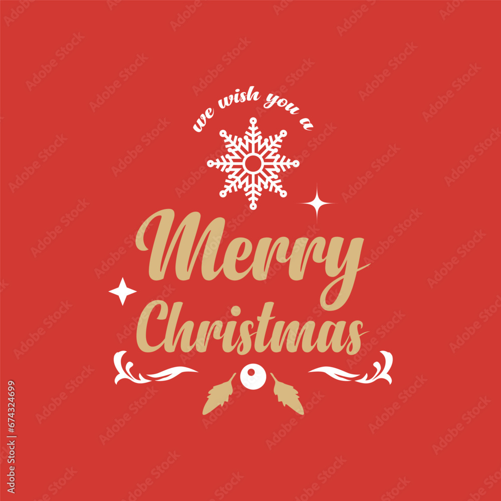 Merry christmas text with snowflake design art Merry christmas text with snowflake design art