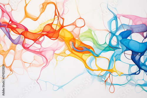 Abstract background with vibrant pastel color, multicolored paint Illustration.