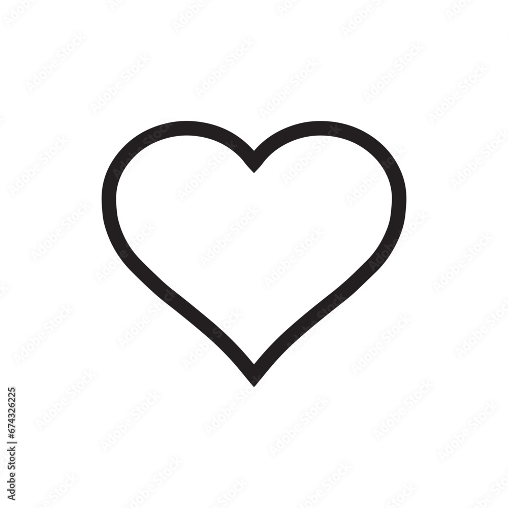 Heart icon vector. Love sign symbol vector. Heart vector icon illustration isolated on white background Heart icon vector. Love sign symbol vector. Heart vector icon illustration isolated on white background