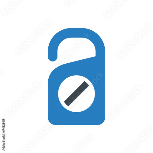 Do not disturb sign vector icon