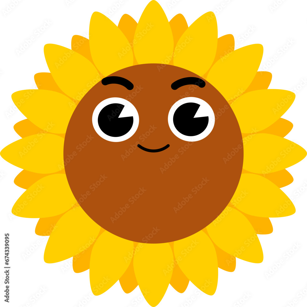 Sunflower Face Soft Smile