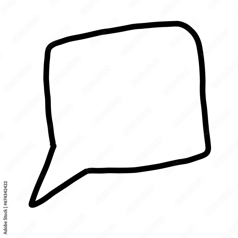 Square speech bubble Square speech bubble