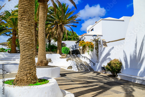 Beautiful architecture - street on Canarian islands - Spain
