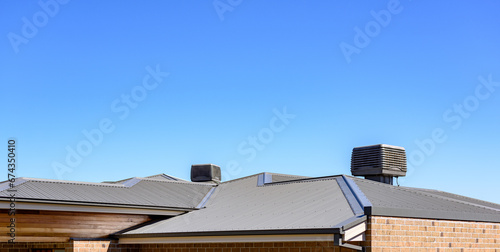 evaporative air conditioning on the roof photo
