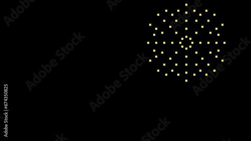 Fire crackers pixel animation video