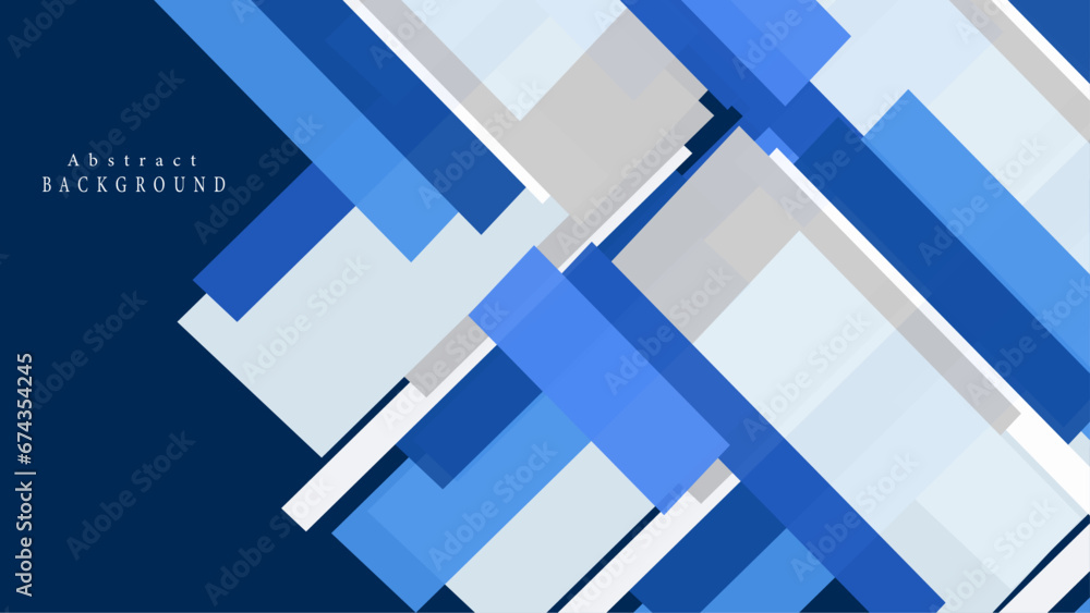 Blue overlay abstract background with white and grey color. Abstract blue background with square shapes. Blue overlay abstract background with white and grey color. Abstract blue background with square shapes.