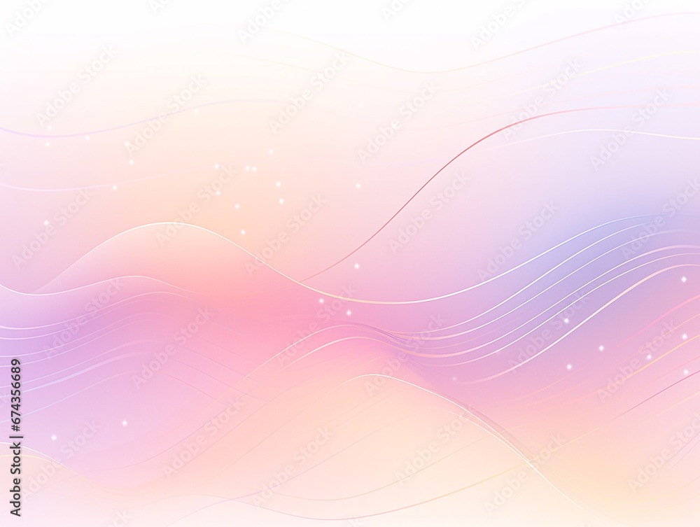 Smooth Line Background Illustration in Pastel Color Smooth Line Background Illustration in Pastel Color