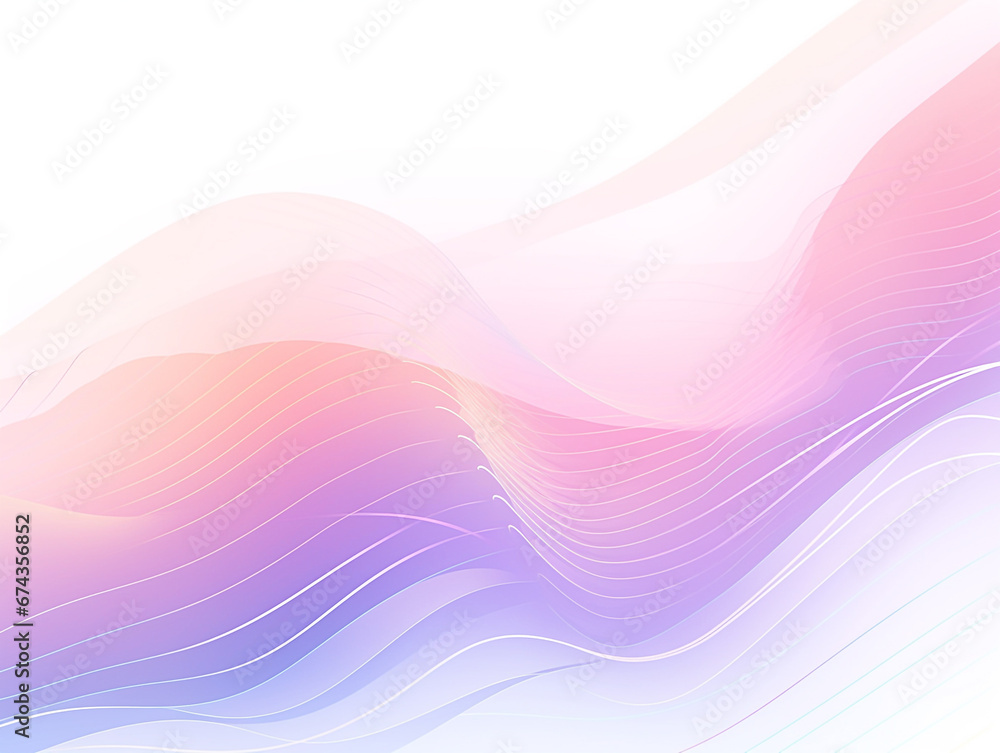 Smooth Line Background Illustration in Pastel Color Smooth Line Background Illustration in Pastel Color