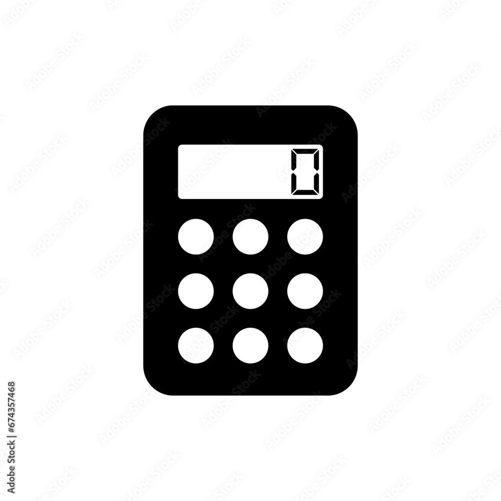 Simple Calculator Flat Icon Isolated on White Background Simple Calculator Flat Icon Isolated on White Background