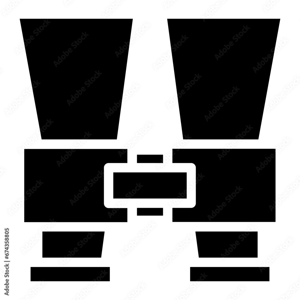 Binocular glyph icon Binocular glyph icon