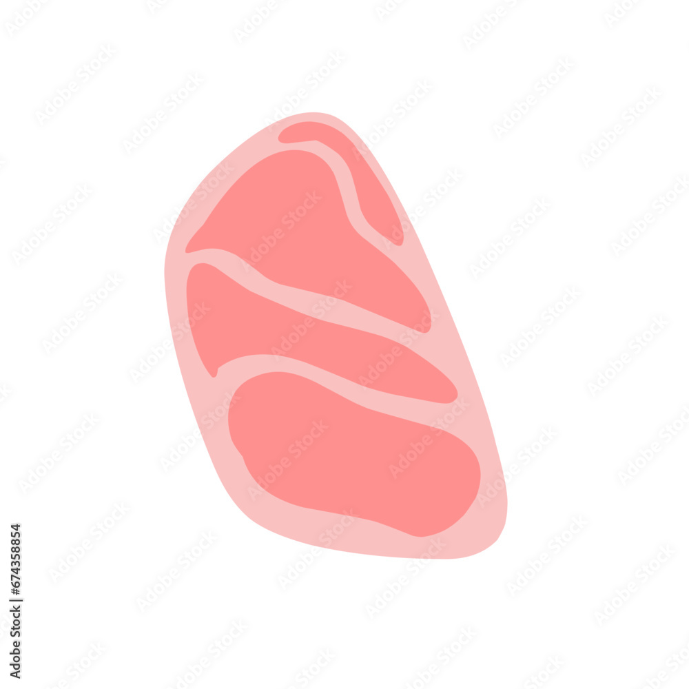 Illustration of Beef Slices Illustration of Beef Slices
