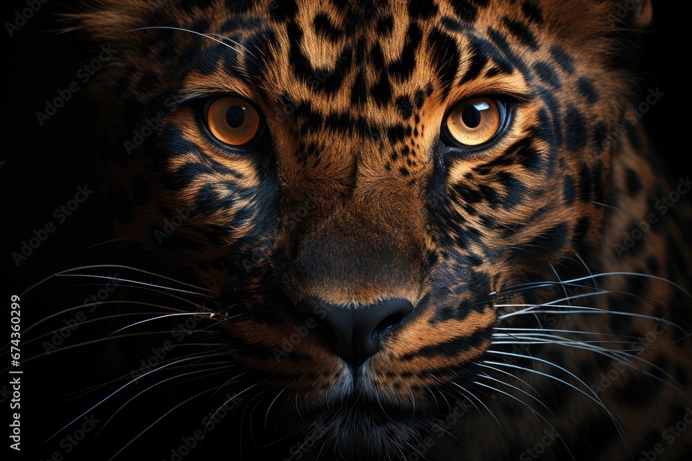Obraz premium close up portrait of a leopard