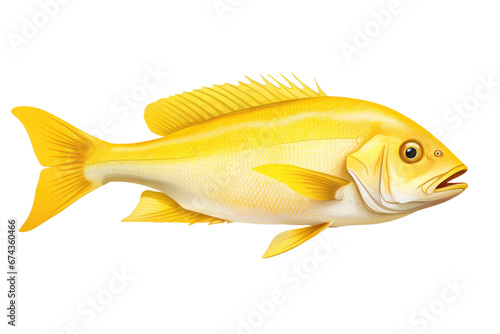 Vibrant Fauna Fish Species Design Isolated on Transparent Background