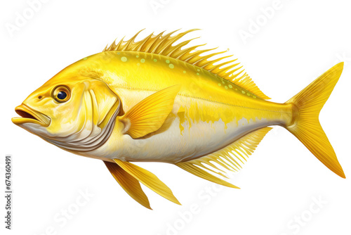 Graceful Fauna Fish Illustration Isolated on Transparent Background