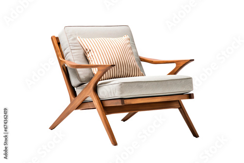 outdoor lounge chair Isolated on transparent background, Generative Ai