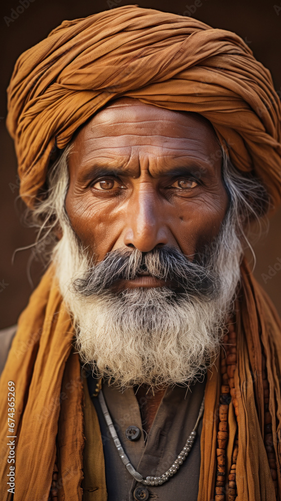 Close view of indian senior man face Close view of indian senior man face