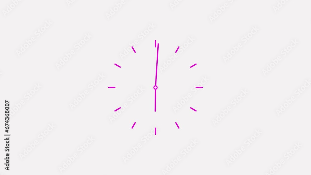 Wall clock icon on a white background. Close-up Time Lapse counting 24 hour day fast speed arrow rotation 4k animation Wall clock icon on a white background. Close-up Time Lapse counting 24 hour day fast speed arrow rotation 4k animation