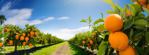 Orange farm panoramic scene