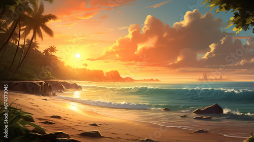 Background image of a quiet seaside atmosphere.