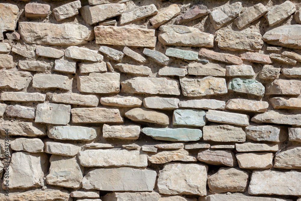 Fototapeta premium Stone wall texture background, stone wall surface