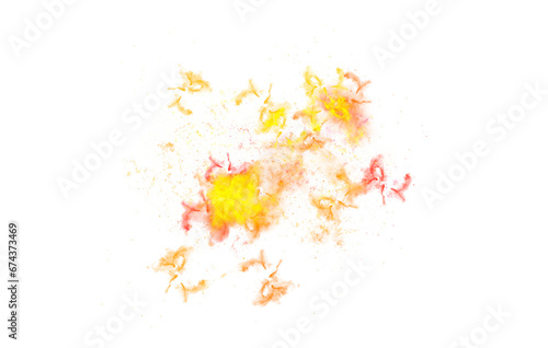 gold and orange galaxy watercolor  stars splashes transparent