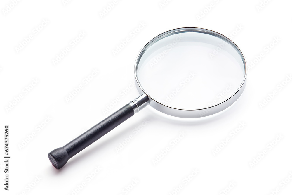 Magnifying glass on white background. Magnifying glass on white background.