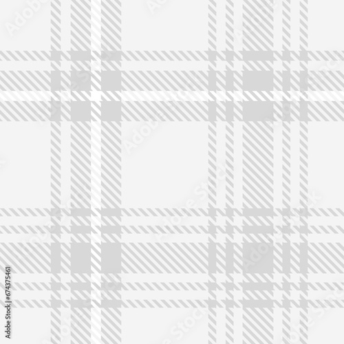 White Tartan Plaid Pattern Seamless. Check fabric texture for flannel shirt, skirt, blanket
