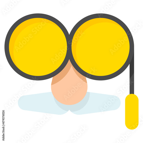 eye mask icon with flat style and pixel perfect base. Suitable for website design, logo, app and UI. Based on the size of the icon in general, so it can be reduced.
