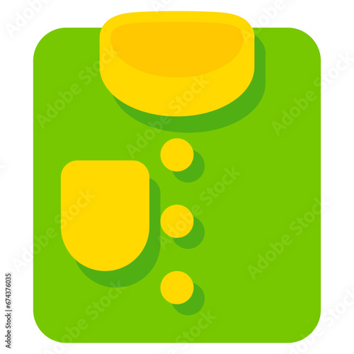 party outfit icon with flat style and pixel perfect base. Suitable for website design, logo, app and UI. Based on the size of the icon in general, so it can be reduced.
