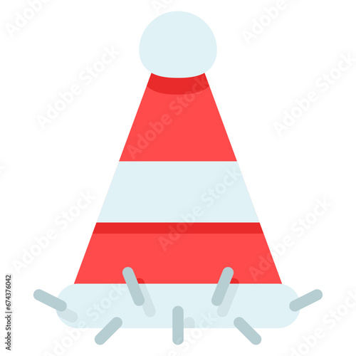 party hat icon with flat style and pixel perfect base. Suitable for website design, logo, app and UI. Based on the size of the icon in general, so it can be reduced.