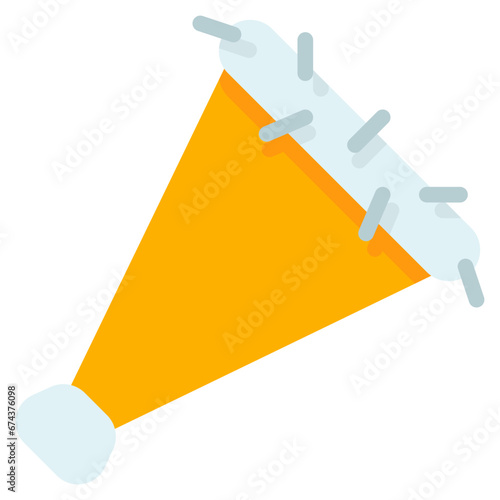 party trumpets icon with flat style and pixel perfect base. Suitable for website design, logo, app and UI. Based on the size of the icon in general, so it can be reduced.