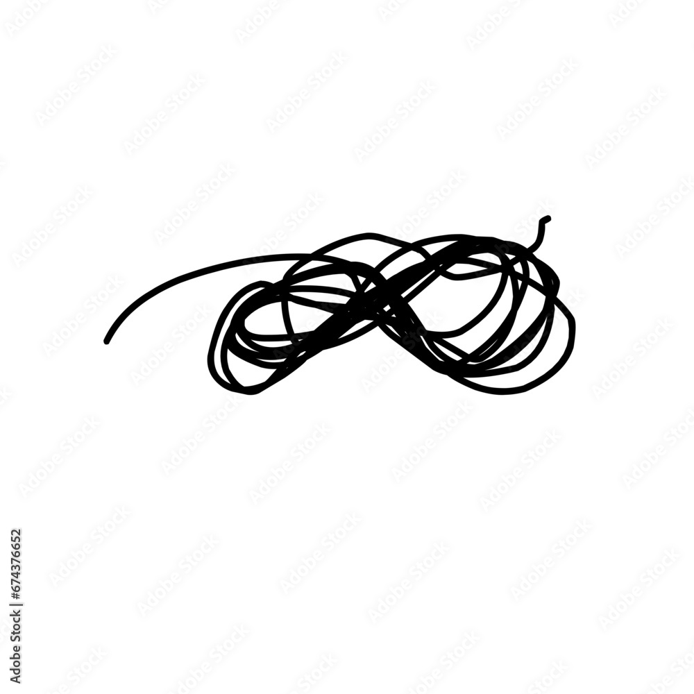 Scribble chaos line brush stroke Scribble chaos line brush stroke