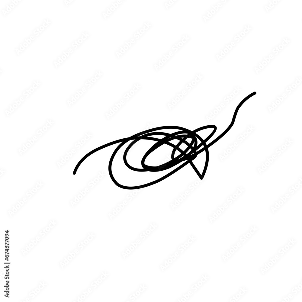 Scribble chaos line brush stroke Scribble chaos line brush stroke