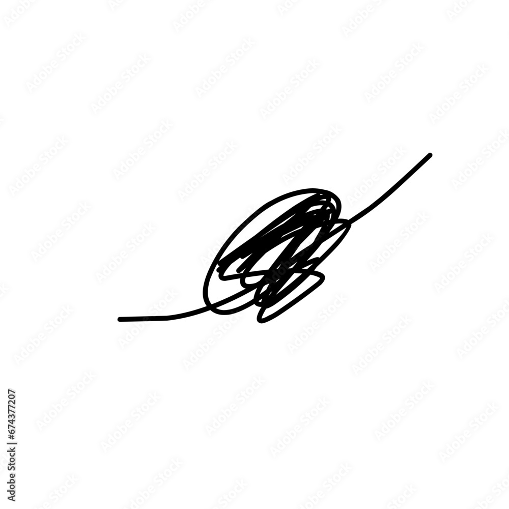 Scribble chaos line brush stroke Scribble chaos line brush stroke