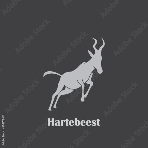 hartebeest logo design.