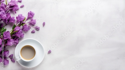 Calm Delicacy of a Hot Lavender Tea in a Cozy Cup generated by AI tool 