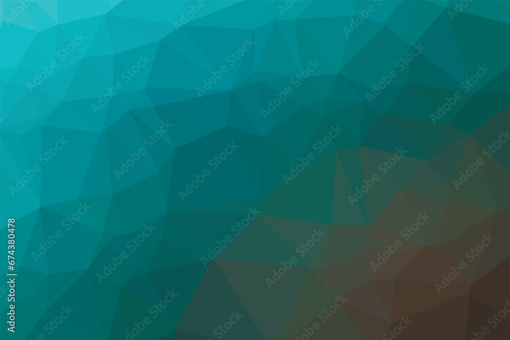Bright blue green gradient polygon pattern. Low poly design. Vector illustration
Bright blue green gradient polygon pattern. Low poly design. Vector illustration