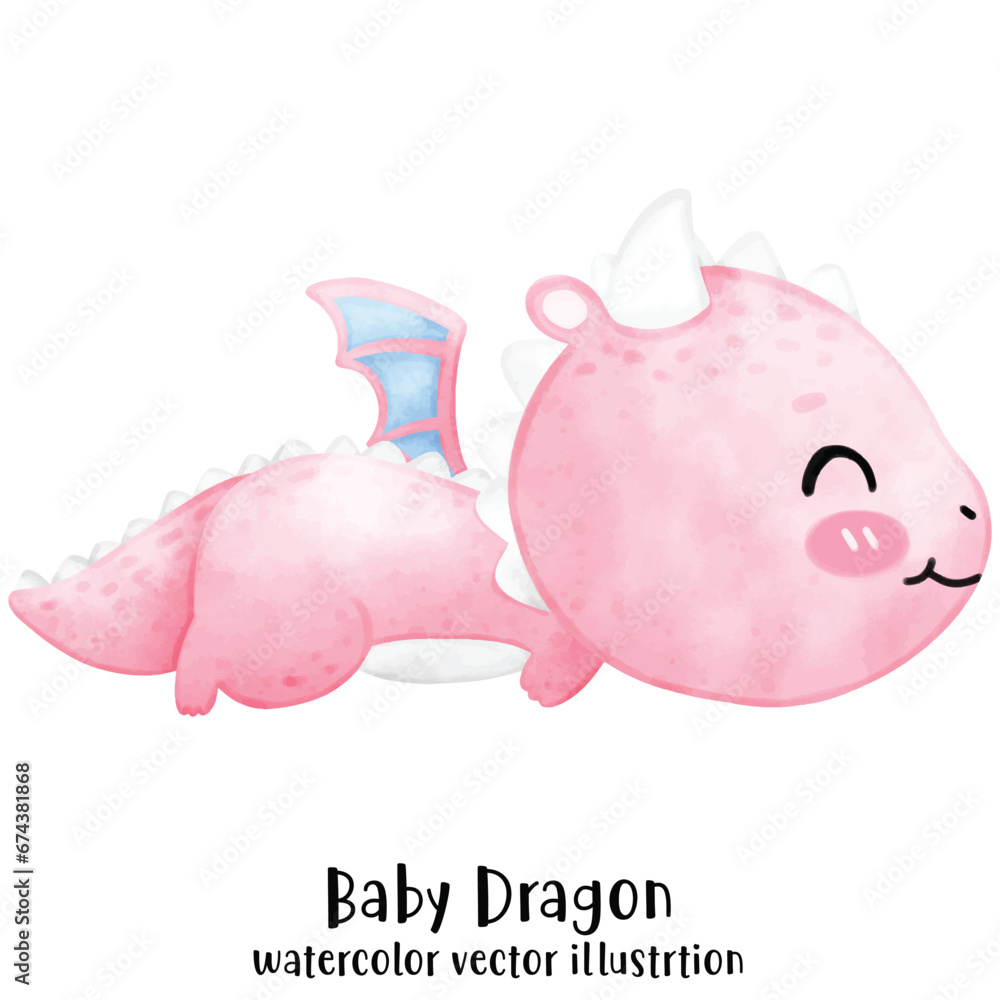 Cute Pink Dragon, Dragon, Year of the dragon Cute Pink Dragon, Dragon, Year of the dragon