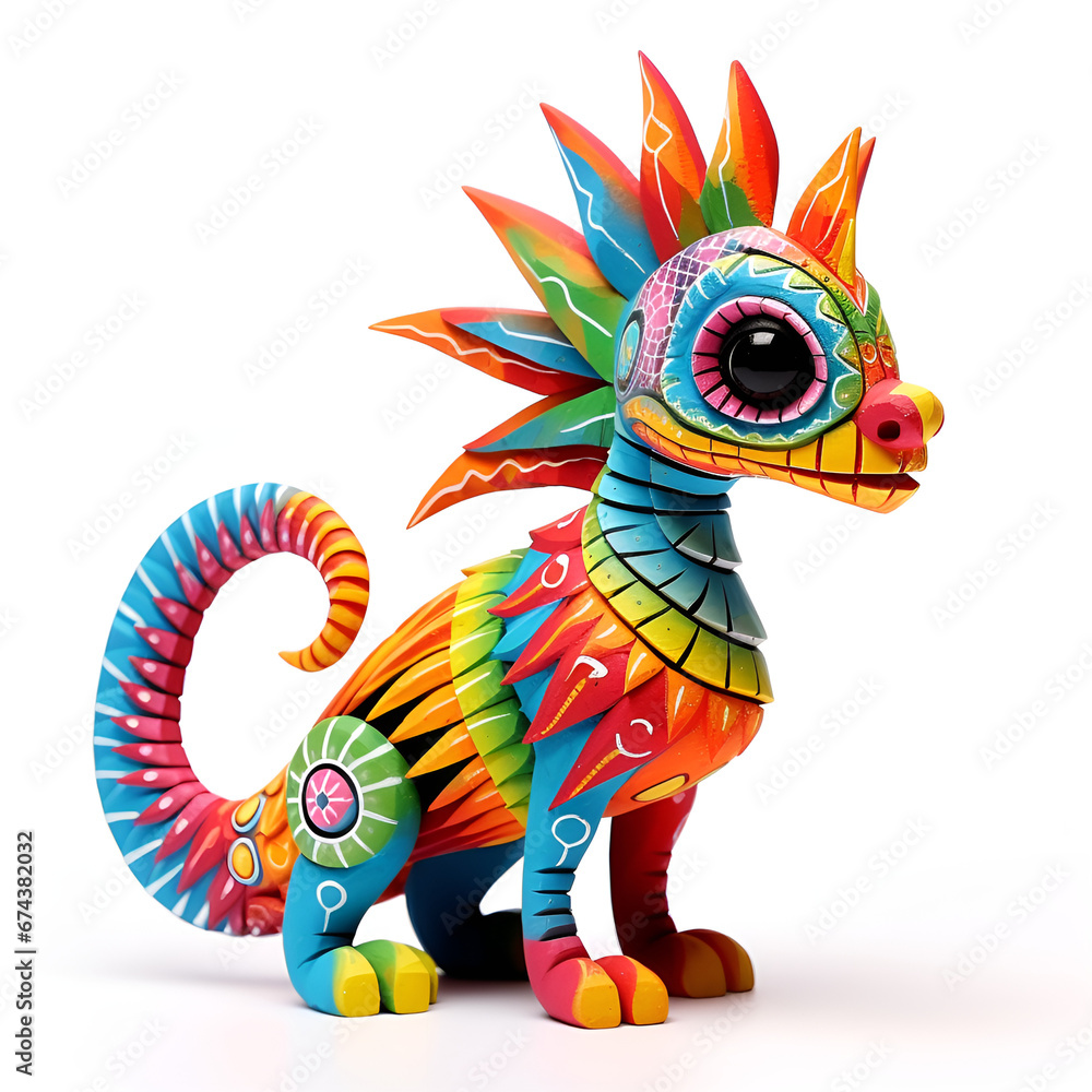 Chinese dragon statue on white background Chinese dragon statue on white background