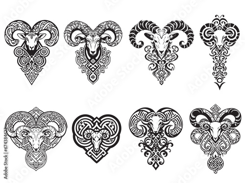 Mystical Aries Tattoo with Celtic Cross: Exploring Ancient Legends and Zodiac Symbols