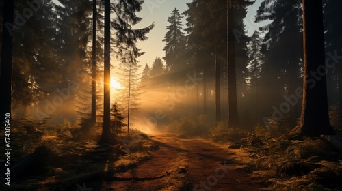 morning in the forest photo