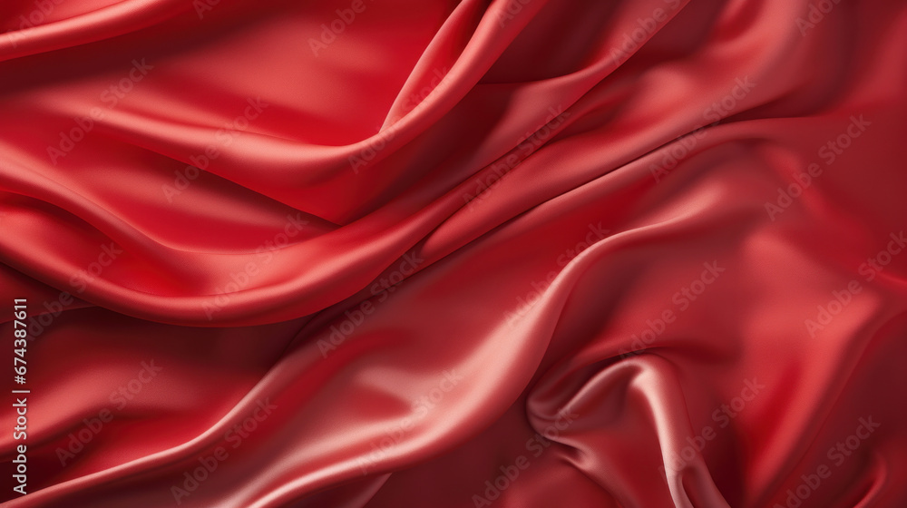 Red silk background Red silk background